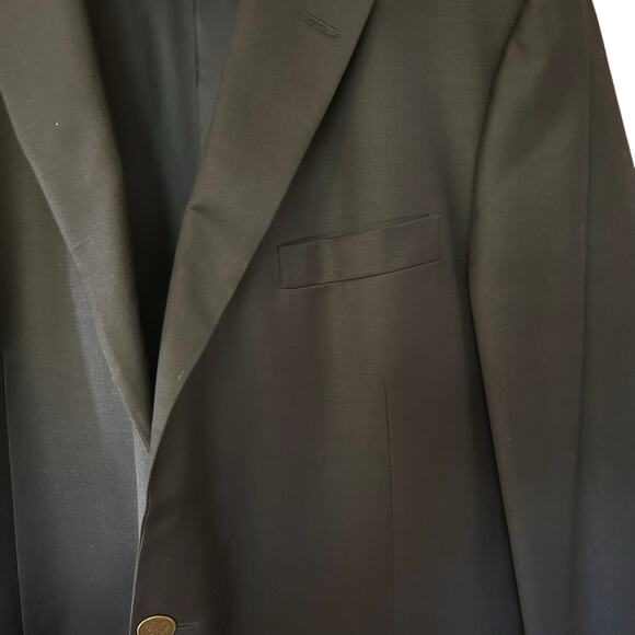 HICKEY FREEMAN Men’s 100% Wool Navy Milburn II Blazer Sport Coat Jacket Sz. 48L - Picture 5 of 13